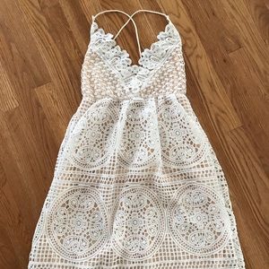 NEW without tags White Tea Length Dress